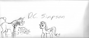 Heavenly Nostrils fan art I made on D.C. Simpson's envelope.